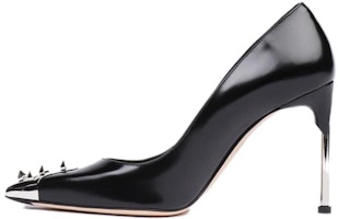 (Women) Alexander McQueen Leather Pump Black 'Elegant Simplicity Stiletto' 633504WHV7B1081 (Women) Alexander McQueen Leather Pump Black 'Elegant Simplicity Stiletto' 633504WHV7B1081
