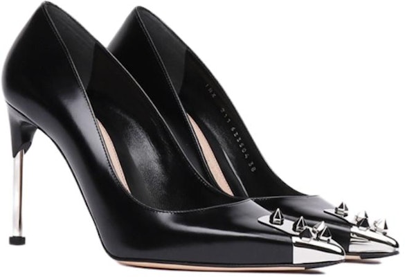 (Women) Alexander McQueen Leather Pump Black 'Elegant Simplicity Stiletto' 633504WHV7B1081 Order (Women) Alexander McQueen Leather Pump Black 'Elegant Simplicity Stiletto' 633504WHV7B1081