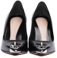 Shop (Women) Alexander McQueen Leather Pump Black 'Elegant Simplicity Stiletto' 633504WHV7B1081