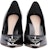 (W) Alexander McQueen Kasut Tumit Kulit Hitam 'Kesederhanaan Elegan Stiletto' 633504WHV7B1081