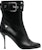 (W) Alexander McQueen But Stiletto Kulit Hujung Bulat 'Hitam' 757505WIDR3
