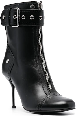 (W) Stivaletto Tacco Stiletto in Pelle Alexander McQueen Punta Tonda ''Nero'' 757505WIDR3 Lookbook (W) Stivaletto Tacco Stiletto in Pelle Alexander McQueen Punta Tonda ''Nero'' 757505WIDR3
