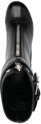 (W) Stivaletto Tacco Stiletto in Pelle Alexander McQueen Punta Tonda ''Nero'' 757505WIDR3 Shop (W) Stivaletto Tacco Stiletto in Pelle Alexander McQueen Punta Tonda ''Nero'' 757505WIDR3