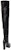 (Women) Alexander McQueen Leather Round Toe Tall Boots 'Black' 745241WIDR21000