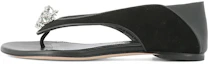 Buy (W) Sandalia de Cuero Alexander McQueen 'Negra' 462274WHI6C1000