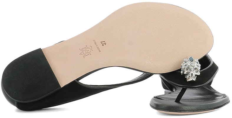 (W) Sandal Kulit Hitam Alexander McQueen 462274WHI6C1000 Lookbook (W) Sandal Kulit Hitam Alexander McQueen 462274WHI6C1000