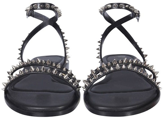 (W) Sandal Kulit Alexander McQueen 'Hitam' 697145WIC711081 Order (W) Sandal Kulit Alexander McQueen 'Hitam' 697145WIC711081
