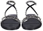 Lookbook (W) Sandal Kulit Alexander McQueen 'Hitam' 697145WIC711081