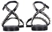 Shop (W) Sandal Kulit Alexander McQueen 'Hitam' 697145WIC711081