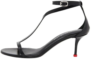 (Women) Alexander McQueen Leather Sandal 'Black Comfort' 790115WIFD11037 (Women) Alexander McQueen Leather Sandal 'Black Comfort' 790115WIFD11037