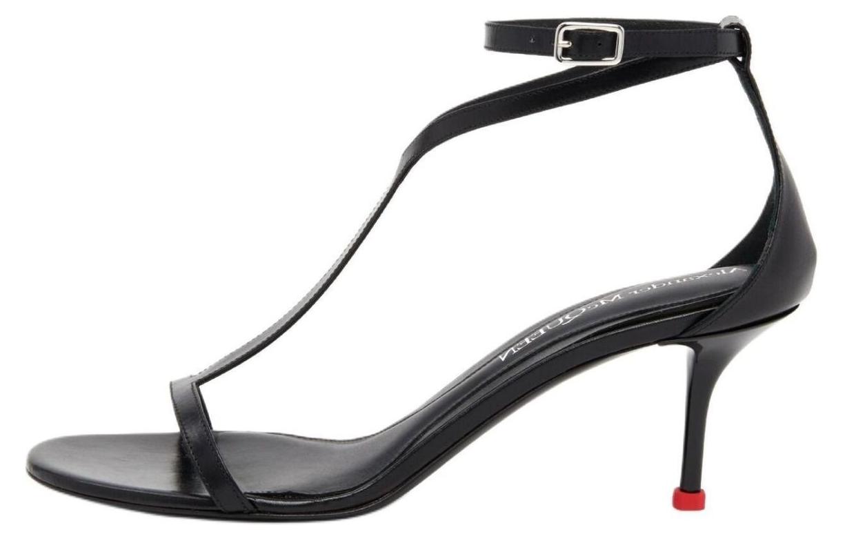 (Women) Alexander McQueen Leather Sandal 'Black Comfort' 790115WIFD11037