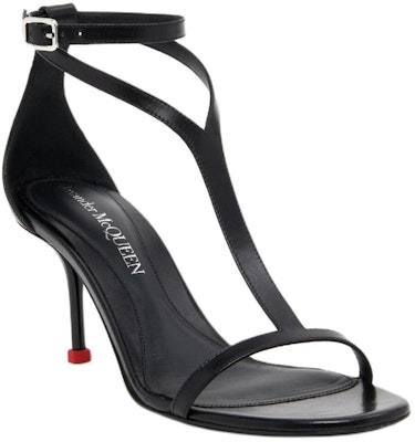 (W) 알렉산더 맥퀸 블랙 가죽 컴포트 샌들 790115WIFD11037 Order (W) 알렉산더 맥퀸 블랙 가죽 컴포트 샌들 790115WIFD11037