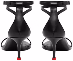 Shop (W) Sandal Kulit Alexander McQueen 'Comfort Hitam' 790115WIFD11037