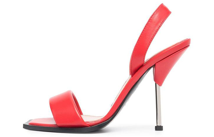 (Women) Alexander McQueen Leather Sandal 'Red Fashion' 651808WHS4I6454