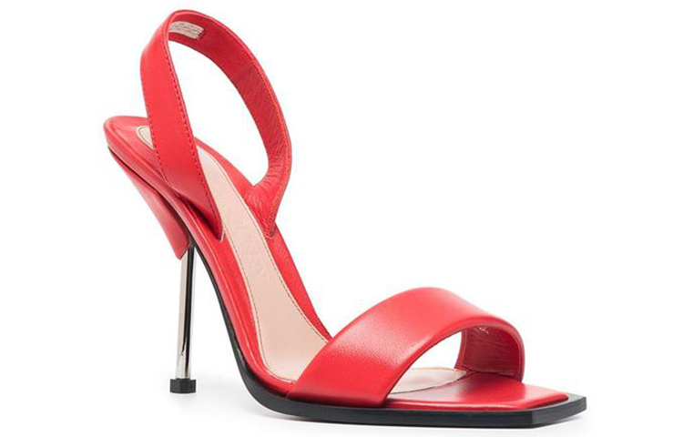 Order (W) Sandal Kulit Alexander McQueen 'Fesyen Merah' 651808WHS4I6454