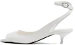Buy (W) Sandalia de Cuero Alexander McQueen 'Hebilla Blanca' 757494WIEA19359