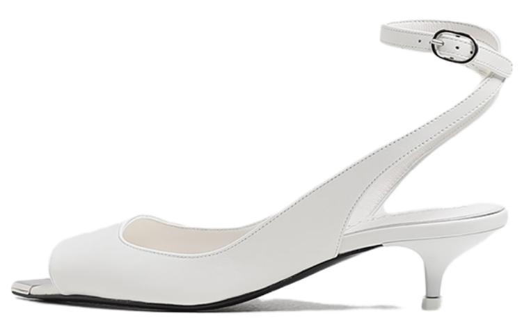 (Women) Alexander McQueen Leather Sandal 'White Buckle' 757494WIEA19359