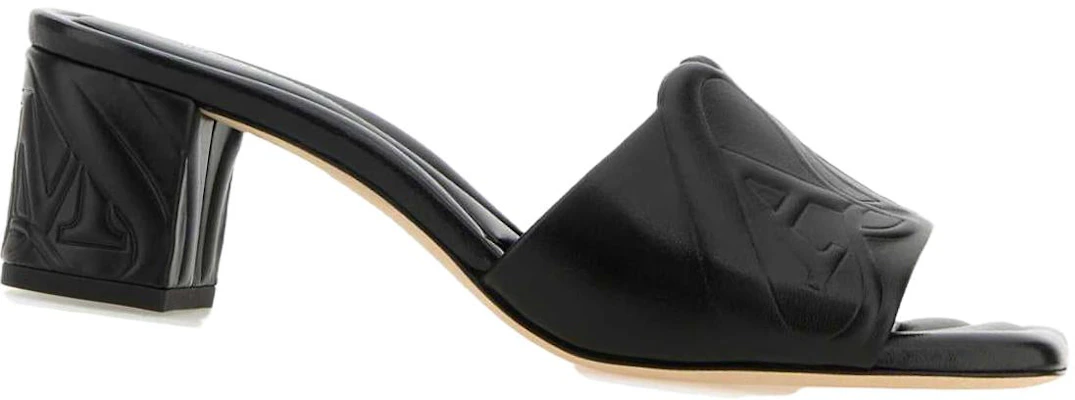 (W) Alexander McQueen Leren Sandalen ''Zwart'' 780713WIEAD1000 Order (W) Alexander McQueen Leren Sandalen ''Zwart'' 780713WIEAD1000