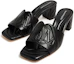 Lookbook (W) Alexander McQueen Leren Sandalen ''Zwart'' 780713WIEAD1000