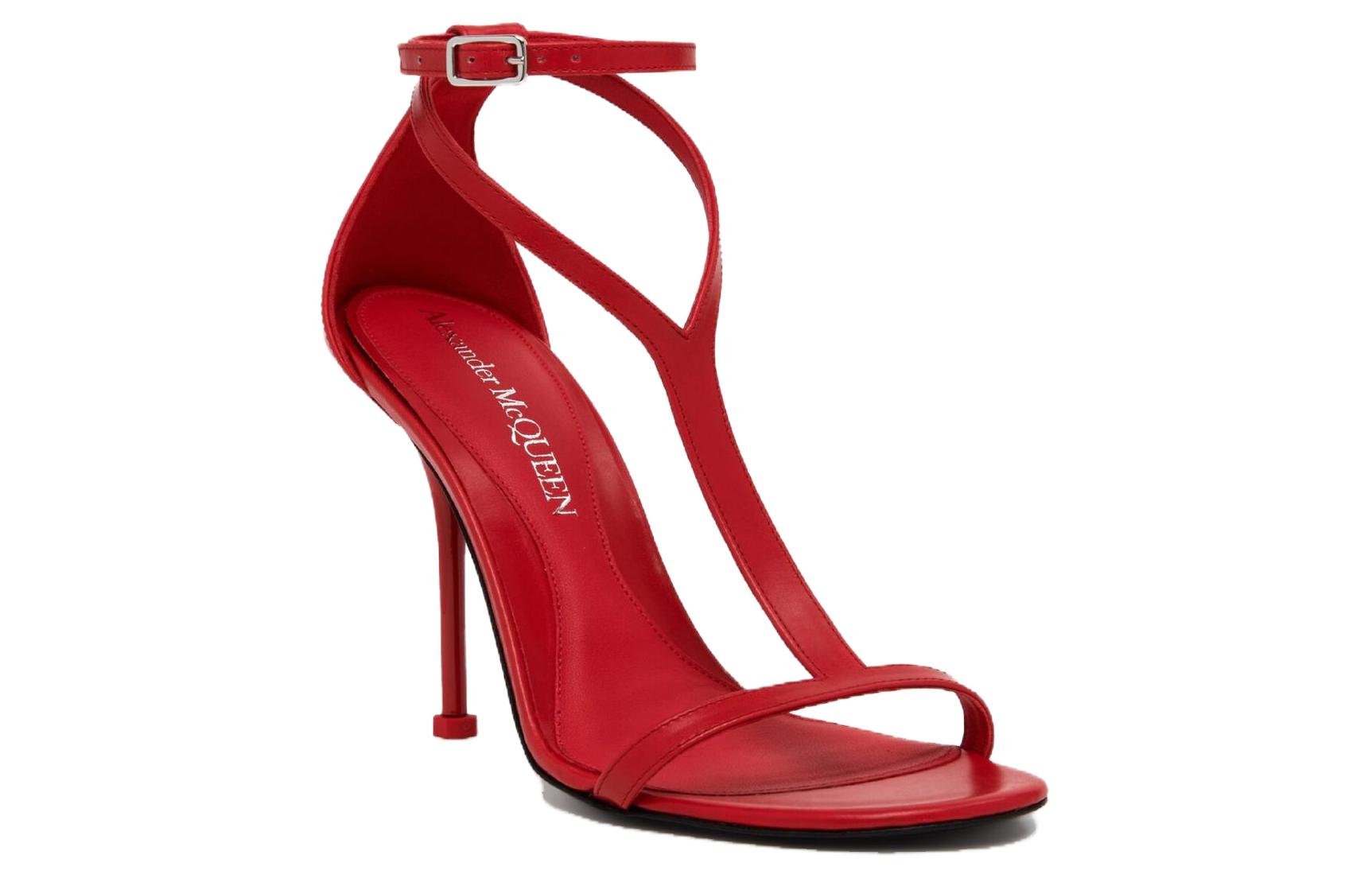 (W) Alexander McQueen Leather Sandals 'Red CMFT Casual' 圖 2