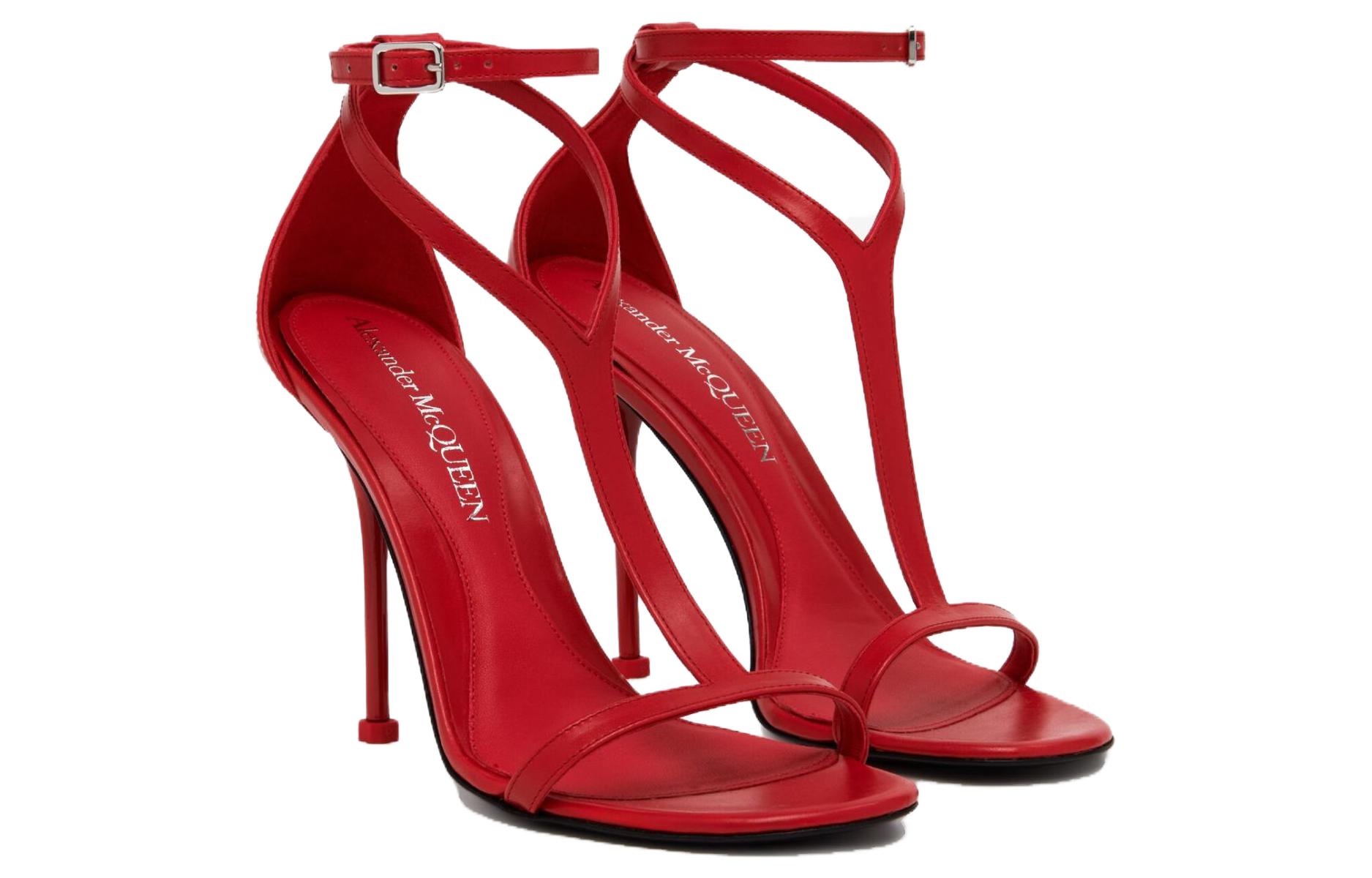 (W) Alexander McQueen Leather Sandals 'Red CMFT Casual' 圖 3