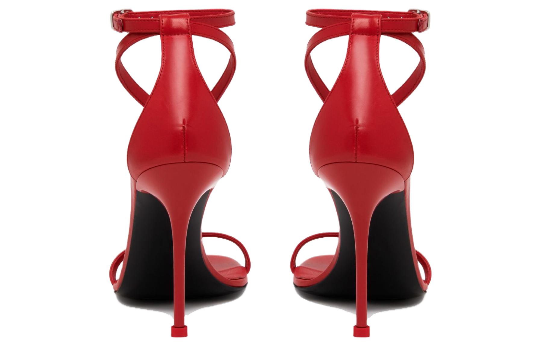 (W) Alexander McQueen Leather Sandals 'Red CMFT Casual' 圖 4