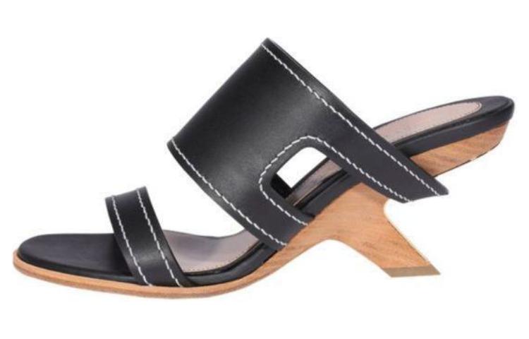 (Women) Alexander McQueen Leather Slide 'Black Comfort' 621840WHXZ71083