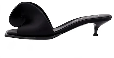 (Women) Alexander McQueen Leather Slide 'Black Comfort Fashion' 780761W4EM01000 (Women) Alexander McQueen Leather Slide 'Black Comfort Fashion' 780761W4EM01000