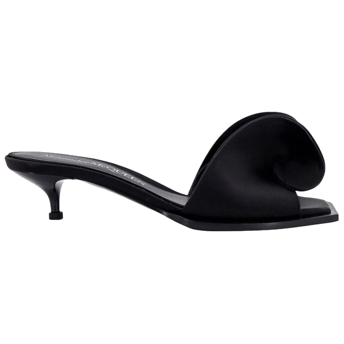 Order (W) Sandales en Cuir Alexander McQueen ''Noir Confort Mode'' 780761W4EM01000