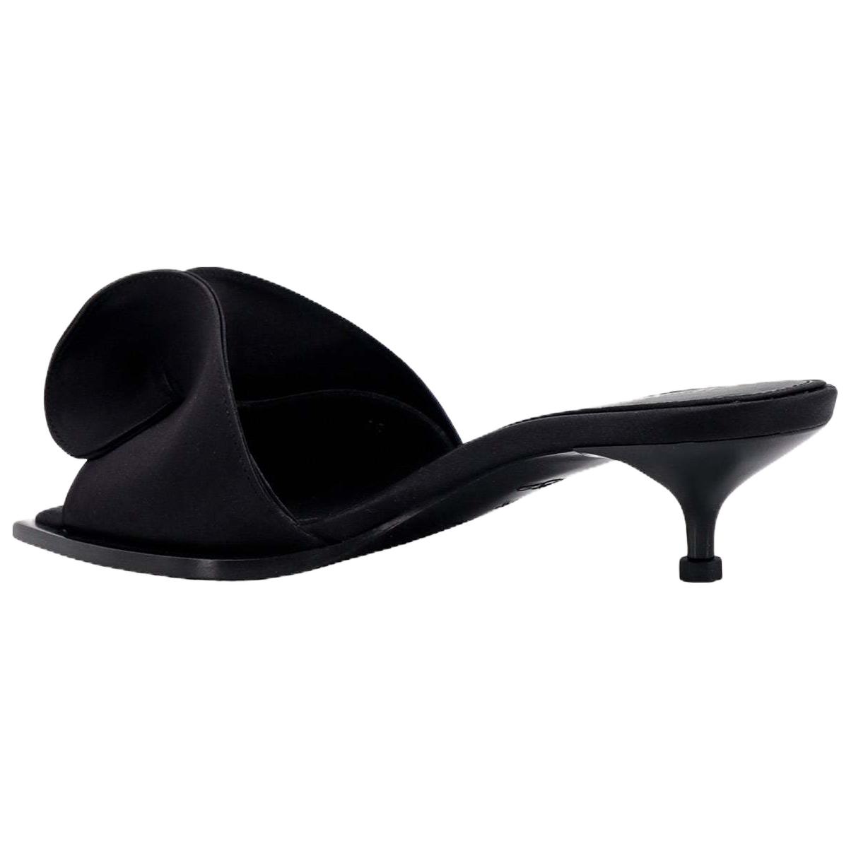 Lookbook (W) Sandales en Cuir Alexander McQueen ''Noir Confort Mode'' 780761W4EM01000