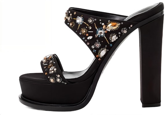 (Women) Alexander McQueen Leather Slide 'Black Simplistic' 734991W4SBG1049 Buy (Women) Alexander McQueen Leather Slide 'Black Simplistic' 734991W4SBG1049