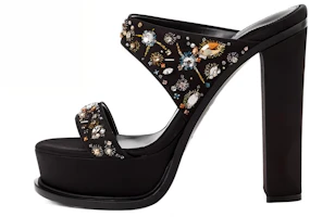 (Women) Alexander McQueen Leather Slide 'Black Simplistic' 734991W4SBG1049 (Women) Alexander McQueen Leather Slide 'Black Simplistic' 734991W4SBG1049