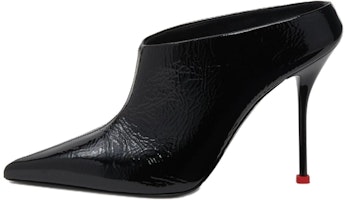 (Women) Alexander McQueen Leather Slide 'Comfort Casual Black' 789440WIFF21037 (Women) Alexander McQueen Leather Slide 'Comfort Casual Black' 789440WIFF21037