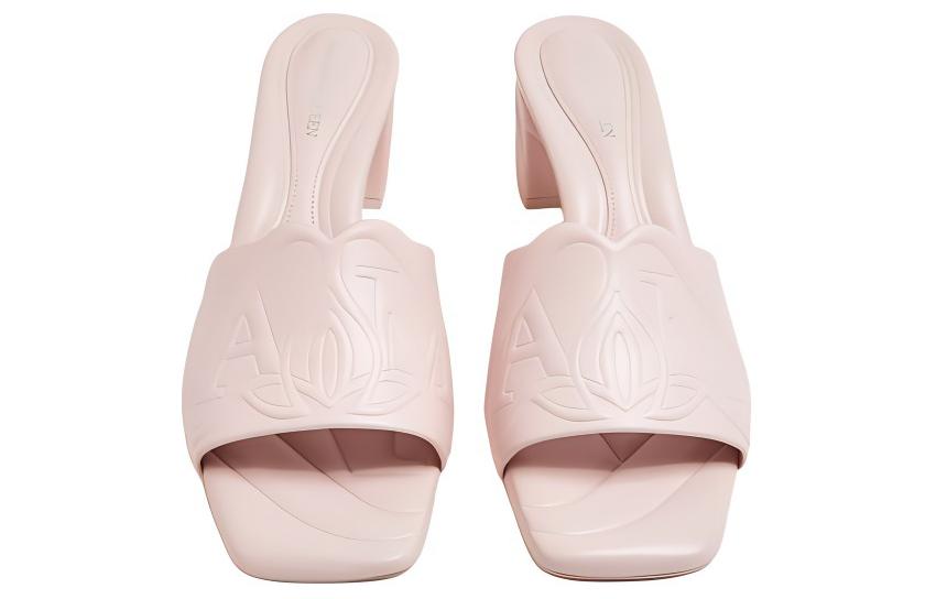 (W) Alexander McQueen Leather Slide 'Pink CMFT' 圖 3