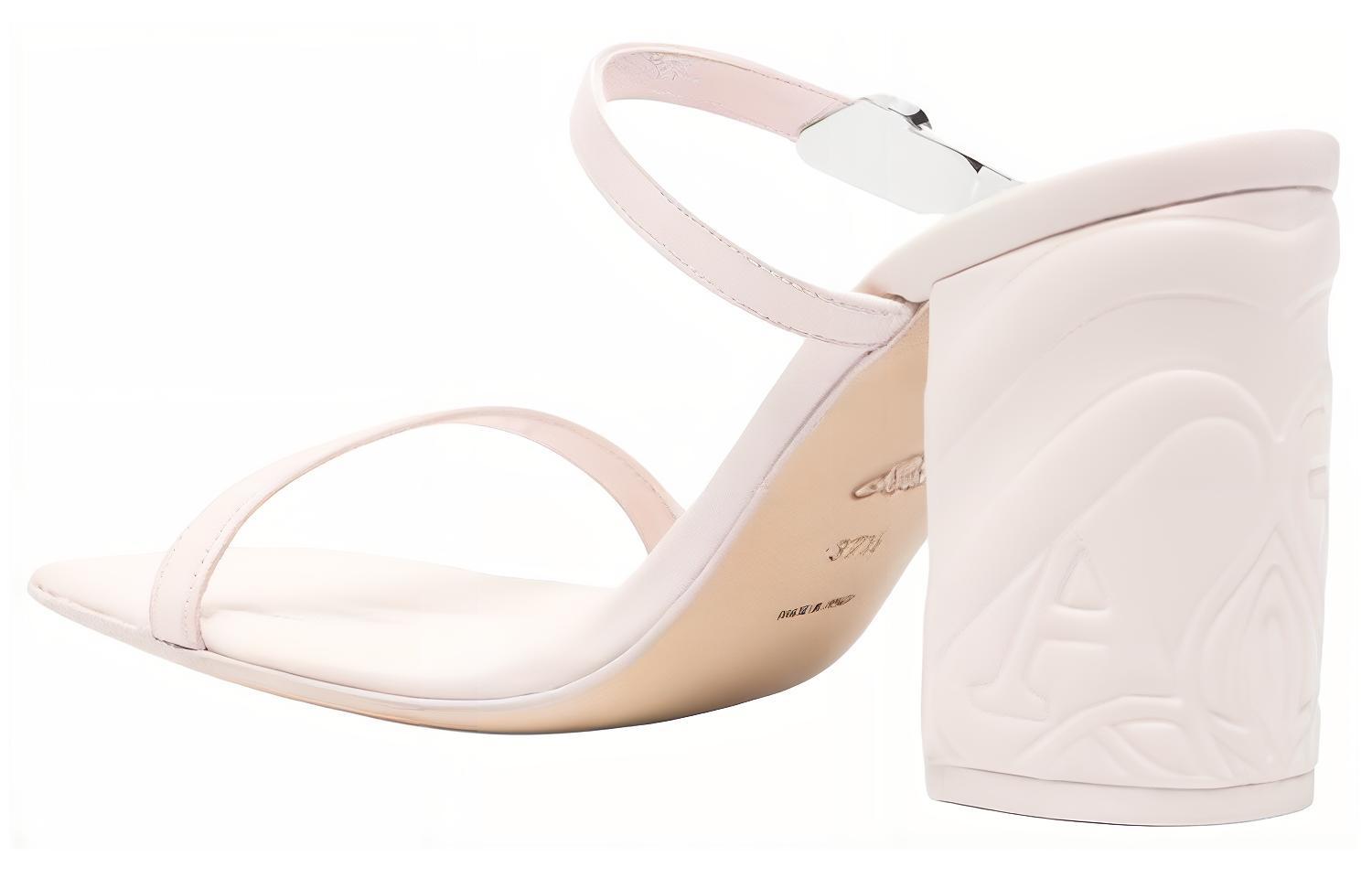Shop (W) Claquettes en Cuir Alexander McQueen ''Blanc'' 780711WIEAC2977