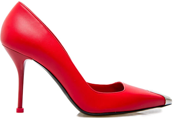 (Women) Alexander McQueen Leather Slip-On 'Red High Heel' 757495WIEA16088 Order (Women) Alexander McQueen Leather Slip-On 'Red High Heel' 757495WIEA16088