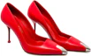 Lookbook (Women) Alexander McQueen Leather Slip-On 'Red High Heel' 757495WIEA16088
