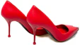 Shop (Women) Alexander McQueen Leather Slip-On 'Red High Heel' 757495WIEA16088