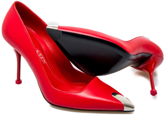 (Women) Alexander McQueen Leather Slip-On 'Red High Heel' 757495WIEA16088 Purchase (Women) Alexander McQueen Leather Slip-On 'Red High Heel' 757495WIEA16088