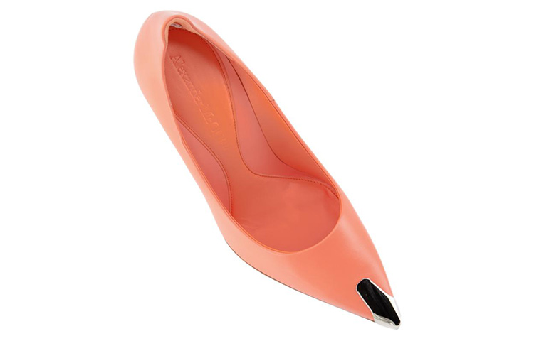 Lookbook (W) Alexander McQueen Décolleté a Punta Slip-On in Pelle ''Rosa'' 709996WHSWD7876