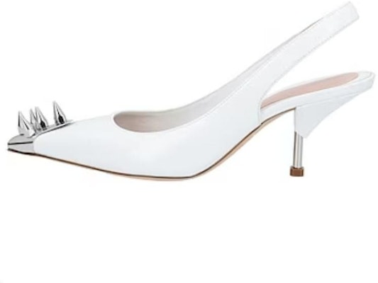 (Women) Alexander McQueen Leather Slip-On Wedge Sandal 'White' 651709WHV7B9795 Buy (Women) Alexander McQueen Leather Slip-On Wedge Sandal 'White' 651709WHV7B9795