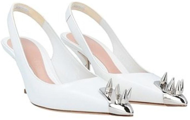 (Women) Alexander McQueen Leather Slip-On Wedge Sandal 'White' 651709WHV7B9795 Lookbook (Women) Alexander McQueen Leather Slip-On Wedge Sandal 'White' 651709WHV7B9795