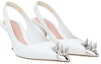 Lookbook (W) Alexander McQueen Sandal Wedge Kulit Slip-On 'Putih' 651709WHV7B9795