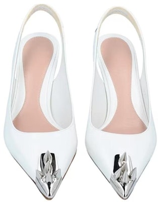 (Women) Alexander McQueen Leather Slip-On Wedge Sandal 'White' 651709WHV7B9795 Shop (Women) Alexander McQueen Leather Slip-On Wedge Sandal 'White' 651709WHV7B9795