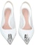 Shop (W) Alexander McQueen Sandal Wedge Kulit Slip-On 'Putih' 651709WHV7B9795
