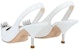 (W) Alexander McQueen Sandal Wedge Kulit Slip-On 'Putih' 651709WHV7B9795