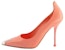 (W) Alexander McQueen Kulit Kasut Tumit Tinggi Runcing 'Pink' 709996WHSWD7876
