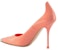 (W) Alexander McQueen Kulit Kasut Tumit Tinggi Runcing 'Pink' 709996WHSWD7876