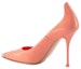 Purchase (W) Alexander McQueen Kulit Kasut Tumit Tinggi Runcing 'Pink' 709996WHSWD7876