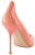 (W) Alexander McQueen Kulit Kasut Tumit Tinggi Runcing 'Pink' 709996WHSWD7876